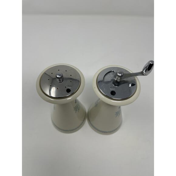 Lenox Fine China Wyndcrest Sat and Pepper Mill Set Vintage Ivory 1970's - Picture 6 of 14